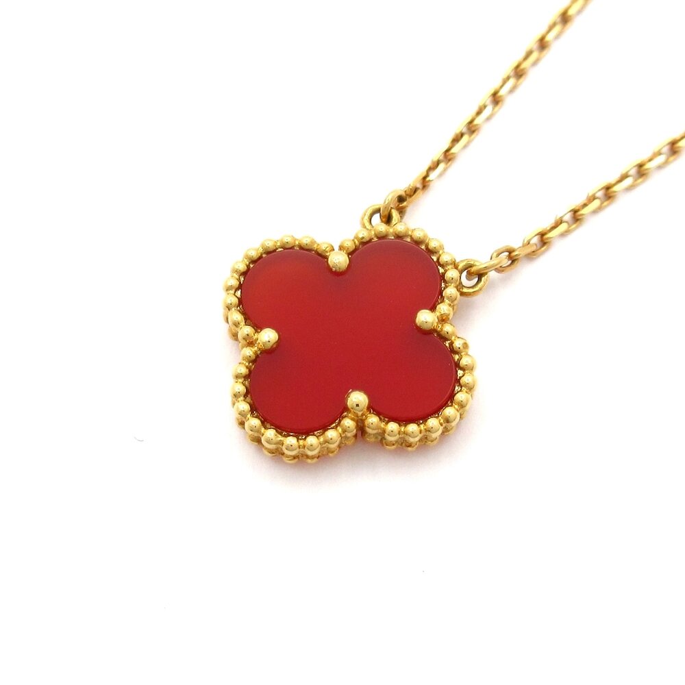Van Cleef & Arpels Vintage Alhambra Necklace VCARD38500 18K Yellow Gold